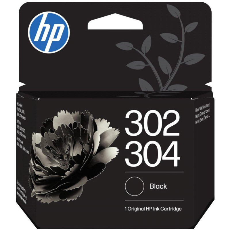 HP 302/304 černá inkoustová kazeta, B7RT7AE originál