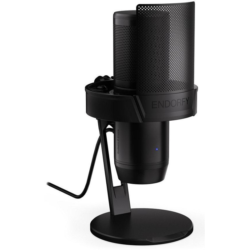 Endorfy mikrofon Solum 2 Core / kardioidní / kovový / pop filtr / shock mount /  USB-C / černý