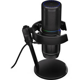 Endorfy mikrofon Solum 2 Pro / stealth RGB / kardioidní / pop filtr / shock mount / černý