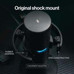 Endorfy mikrofon Solum 2 Pro / stealth RGB / kardioidní / pop filtr / shock mount / černý