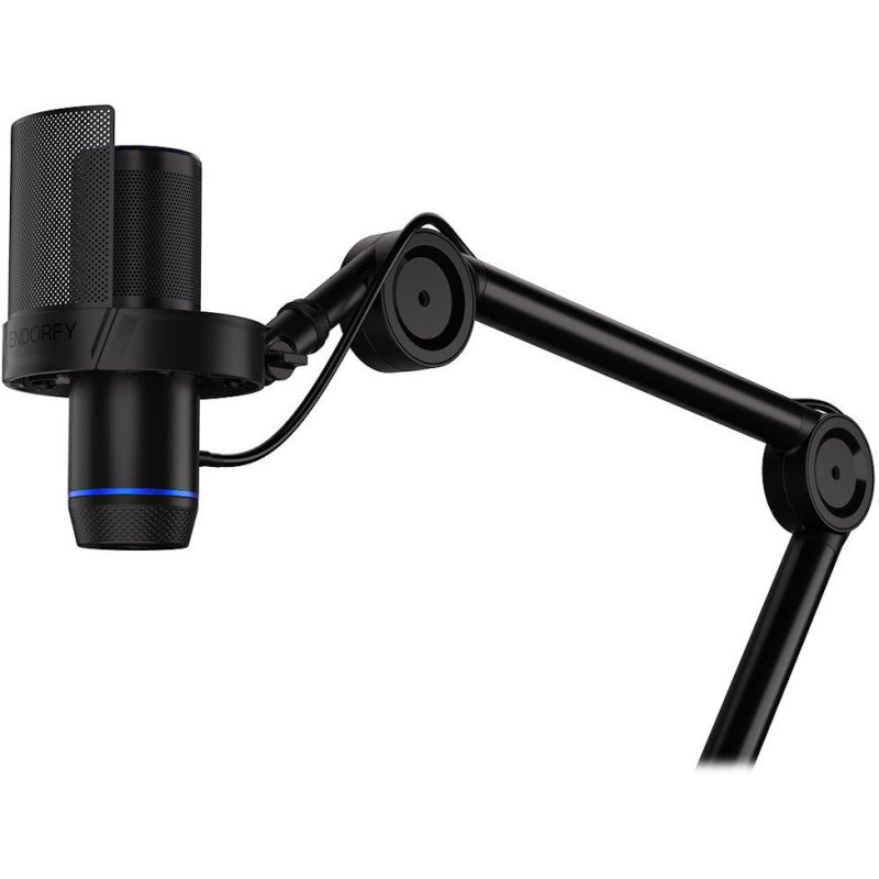 Endorfy mikrofon Solum 2 Boom Arm / rameno / kardioidní / pop filtr / shock mount / LED displej / černý