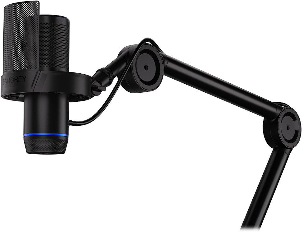 Endorfy mikrofon Solum 2 Boom Arm / rameno / kardioidní / pop filtr / shock mount / LED displej / černý