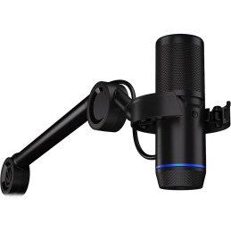 Endorfy mikrofon Solum 2 Boom Arm / rameno / kardioidní / pop filtr / shock mount / LED displej / černý