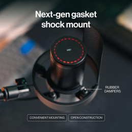 Endorfy mikrofon Solum 2 Boom Arm / rameno / kardioidní / pop filtr / shock mount / LED displej / černý