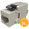 Solarix Multipack 24 ks samořezný keystone Solarix CAT6 STP SXKJ-6-STP-BK-SA