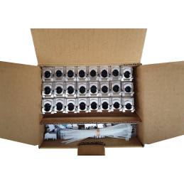 Solarix Multipack 24 ks samořezný keystone Solarix CAT5E STP SXKJ-5E-STP-BK-SA