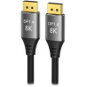 PremiumCord DisplayPort 1.4 přípojný kabel 32,4Gbit/s, rozlišení 8K, kovové a zlacené konektory, 5m