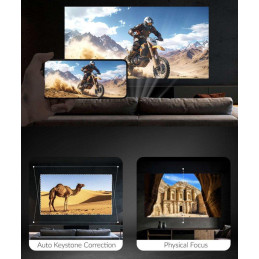 STRONG projektor LYRA-1/ LCD/ HD (1280x720)/ 150 ANSI lm/ USB 2.0/ HDMI/ BT/ Wi-Fi/ Repro/ černý