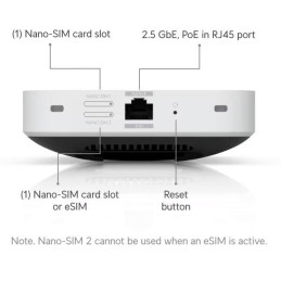 ROZBALENÉ - Ubiquiti UniFi 5G Max - 5G/LTE/3G modem pro UniFi, dual nano SIM/eSIM, 1x 2.5GbE, PoE