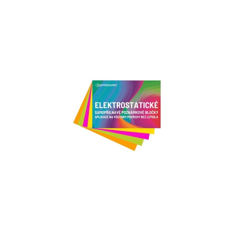 Elektrostatische Notizblöcke Symbionotes 70x100 mm MIX 4 Farben