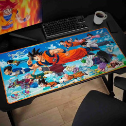 Dragon Ball Z herní podložka XXL/ Super Goku Friends/ 90 x 40 cm