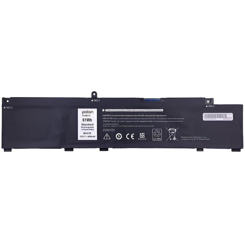 TRX Baterie Polion MV07R pro notebooky DELL G3 15 3700 3790 G5 15 5500 5505 - Li-Pol 4000mAh 61Wh/ neoriginální