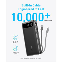 Anker Powerbanka/20000mAh/ 87W/ integrovaný USB-C kabel/ černá