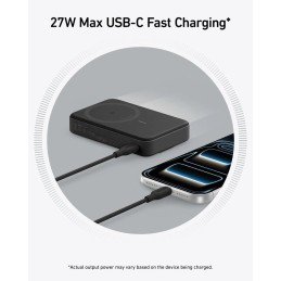 Anker MagGo Powerbanka/ 10000mAh/ 27W/ MagSafe/ černá