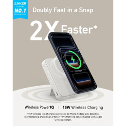 Anker MagGo Powerbanka/ 10000mAh/ 27W/ MagSafe/ bílá