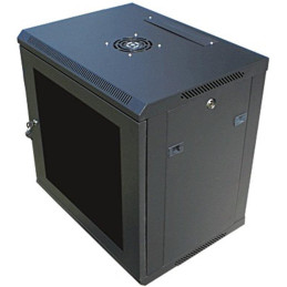 DATACOM 19" rozvaděč nástěnný 6U/450 mm BK (sklo)