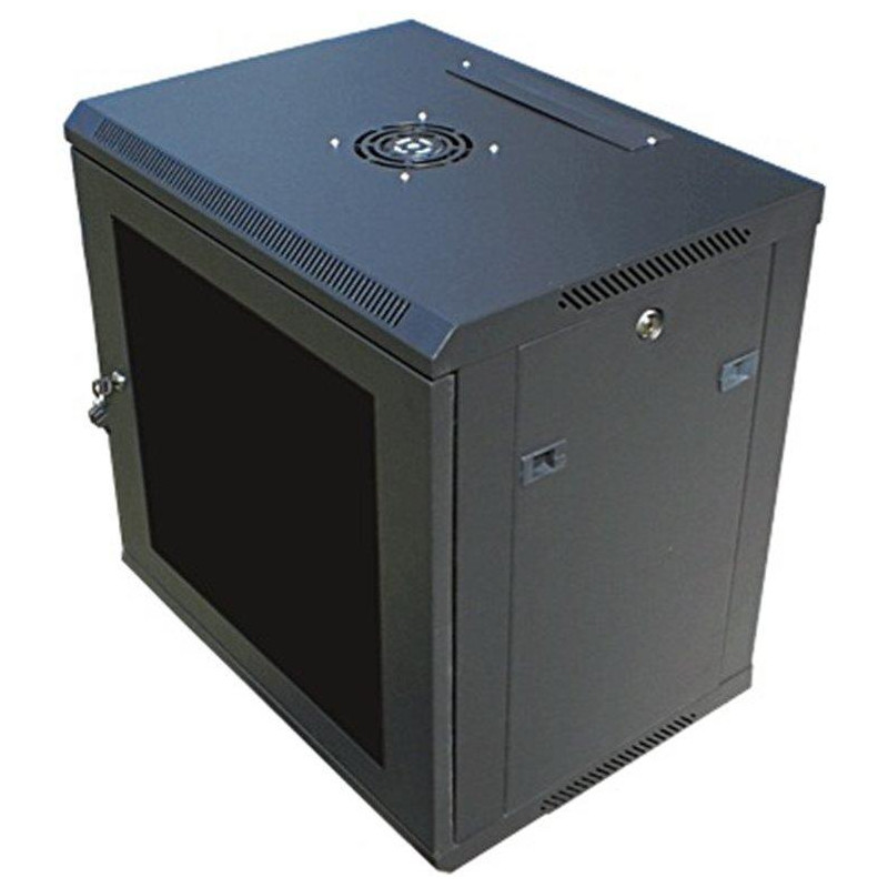 DATACOM 19" rozvaděč nástěnný 6U/450 mm BK (sklo)
