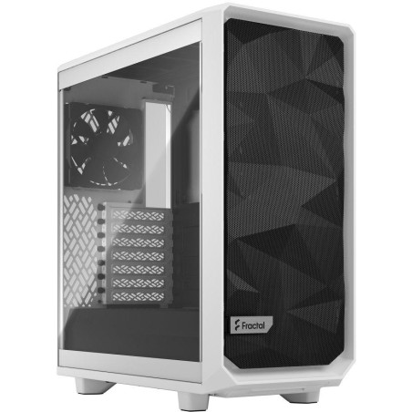 Fractal Design Meshify 2 Compact White TG Clear Tint / Midi Tower / průhledná bočnice / bez zdroje / bílá