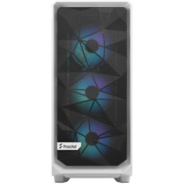 Fractal Design Meshify 2 Compact RGB White TG Clear Tint / Midi Tower / průhledná bočnice / bez zdroje / bílá