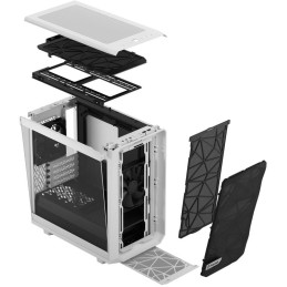 Fractal Design Meshify 2 Mini White TG Clear Tint / Micro ATX / průhledná bočnice / bez zdroje / bílá