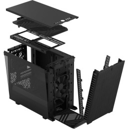 Fractal Design Define 7 Nano Black TG Light Tint / Mini ITX / průhledná bočnice / bez zdroje / černá