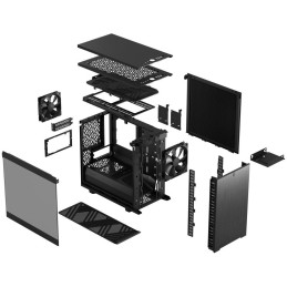 Fractal Design Define 7 Nano Black TG Light Tint / Mini ITX / průhledná bočnice / bez zdroje / černá