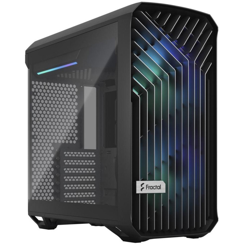Fractal Design Torrent Compact RGB Black TG Light / Midi Tower / průhledná bočnice / bez zdroje / černá