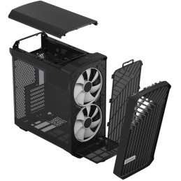 Fractal Design Torrent Compact RGB Black TG Light / Midi Tower / průhledná bočnice / bez zdroje / černá