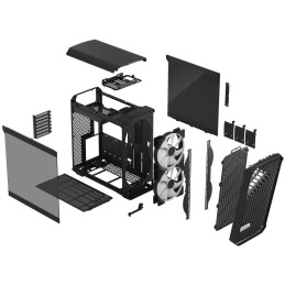 Fractal Design Torrent Compact RGB Black TG Light / Midi Tower / průhledná bočnice / bez zdroje / černá