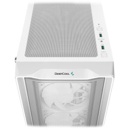 POŠKOZENÝ OBAL - DEEPCOOL skříň CC560 MESH V2 / ATX / 4x120 mm fan ARGB / USB 3.0 / USB 2.0 / mesh panel / bílá