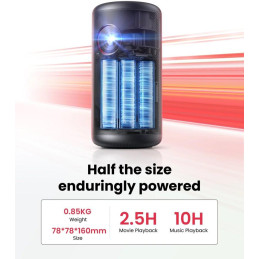 Anker Nebula Capsule 3/ Projektor/ Full HD/ Dolby Audio/ Bluetooth/ Wi-Fi/ přenosný/ černý