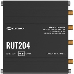 Teltonika RUT204 průmyslový router   1x LAN, 1x WAN, Dual SIM,  LTE, PoE-in, RS232, CAN-BUS, Wi-Fi 4