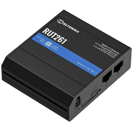 Teltonika RUT261 průmyslový router   1x LAN, 1x WAN, 1x SIM, LTE, Wi-Fi 4