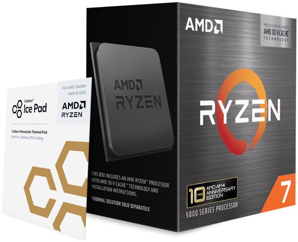 AMD Ryzen 7 5800X3D Anniversary Edition / Ryzen / AM4 / 8C/16T / max. 4,5GHz / 100MB / 105W TDP / BOX bez chladiče