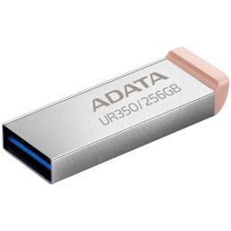 ADATA FlashDrive UR350 256GB / USB 3.2 Gen1 / stříbrno-hnědá