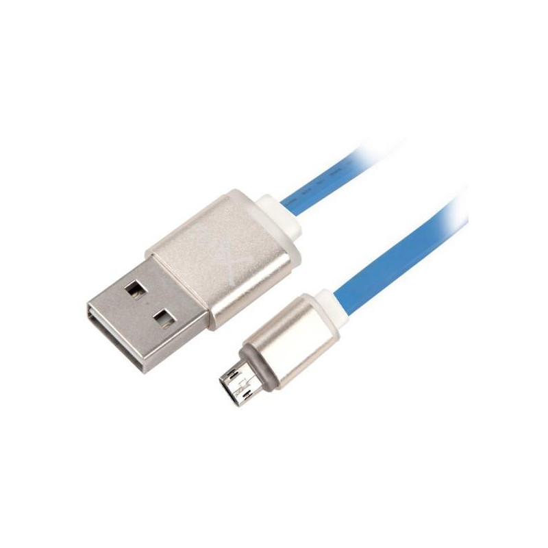 Net-X kabel Micro USB to USB   Nabíjení/Synchronizace, oboustranné konektory - modrý
