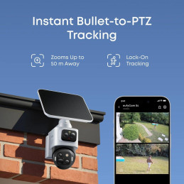 Anker Eufy S4 Solar/ bullet-to-PTZ/ 4K/ 130°/ AI detekce/ IP65/ bílá