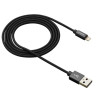 CANYON nabíjecí kabel Lightning MFI-3, opletený, Apple certifikát, délka 1m, černá