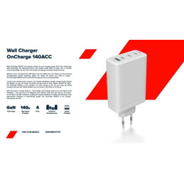 CANYON charger CUW140ACC GaN 150W 3xPD 1xQC EU White