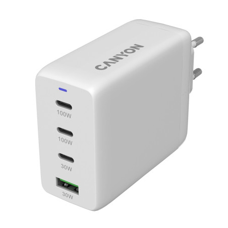 CANYON charger CU100ACC GaN 100W 3xPD 1xQC EU White