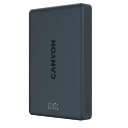 CANYON magnetic power bank OnPower 511 PD20W 10000mAh Aluminium Star Grey