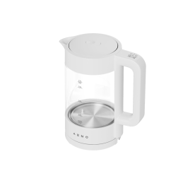 AENO Rychlovarná konvice EK5 - 1,7l, 1850-2200W, Skleněná/bílá