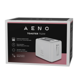 AENO topinkovač TS2W - 780-930W, 7 úrovní nastavení, Bílá