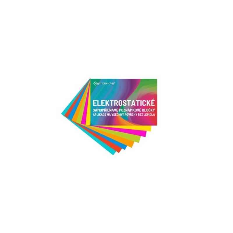 Notatniki elektrostatyczne Symbionotes 70x100 mm MIX 7 kolorów
