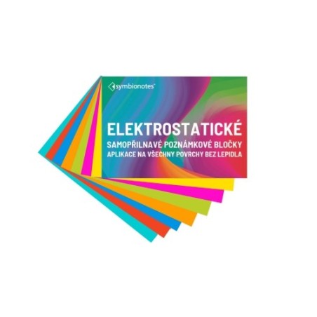 Elektrostatische Notizblöcke Symbionotes 70x100 mm MIX 7 Farben