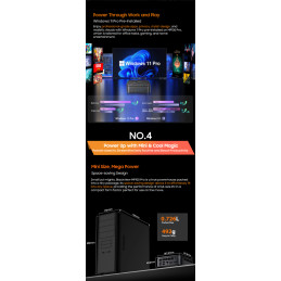 BLACKVIEW miniPC MP100 PRO Ryzen 5 7430U 4.3HGz 16/512GB,WiFi 6,BT 5.2,RJ45,4xUSB 3.2g1,2xUSB 3.2g2,1xHDMI,1xDP,W11Pro