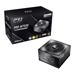 Zdroj Asrock PRO-M750G, 750W, 80+ Gold, ATX 3.1, modular