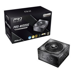 Zdroj Asrock PRO-M1000G, 1000W, 80+ Gold, ATX 3.1, modular