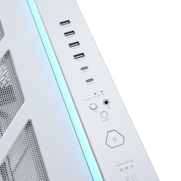 Skříň ASUS ROG Cronox ARGB White Edition, TG Curve