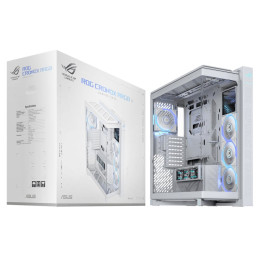 Skříň ASUS ROG Cronox ARGB White Edition, TG Curve